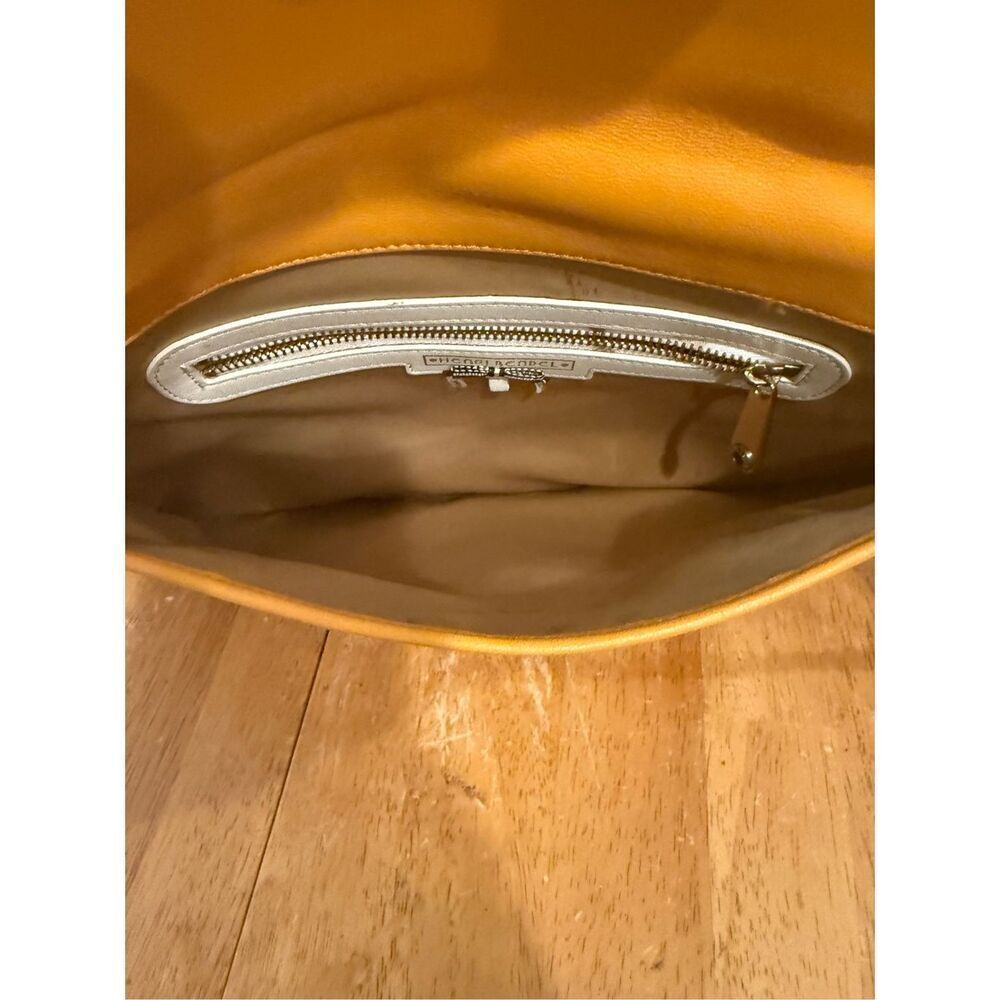 Henri Bendel Yellow Leather Gold Chain Crossbody Clutch Bag - Picture 9 of 12